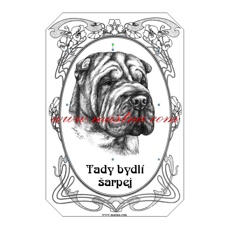 Tabulka šarpej, shar-pei