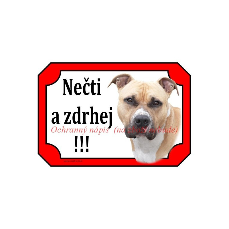 Tabulka staford, pitbul