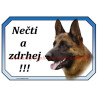 Cedulka německý ovčák, german shepherd