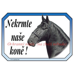 Cedulka kladrubský kůň, koně