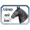Cedulka kladrubský kůň, koně