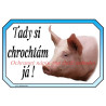 Cedulka prase bílé, dobytek