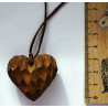 Srdce z hruškového dřeva