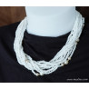 Náhrdelník sekaný rokajl pro nevěstu - Jablonec