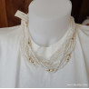 Náhrdelník sekaný rokajl pro nevěstu - Jablonec