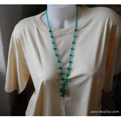 Modrozelený křišťál