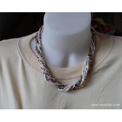 Náhrdelník sekaný rokajl multicolor - Jablonec