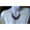 Fialový náhrdelník variscit