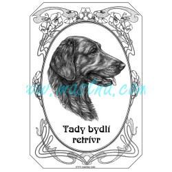 Tabulka flat coated retriever