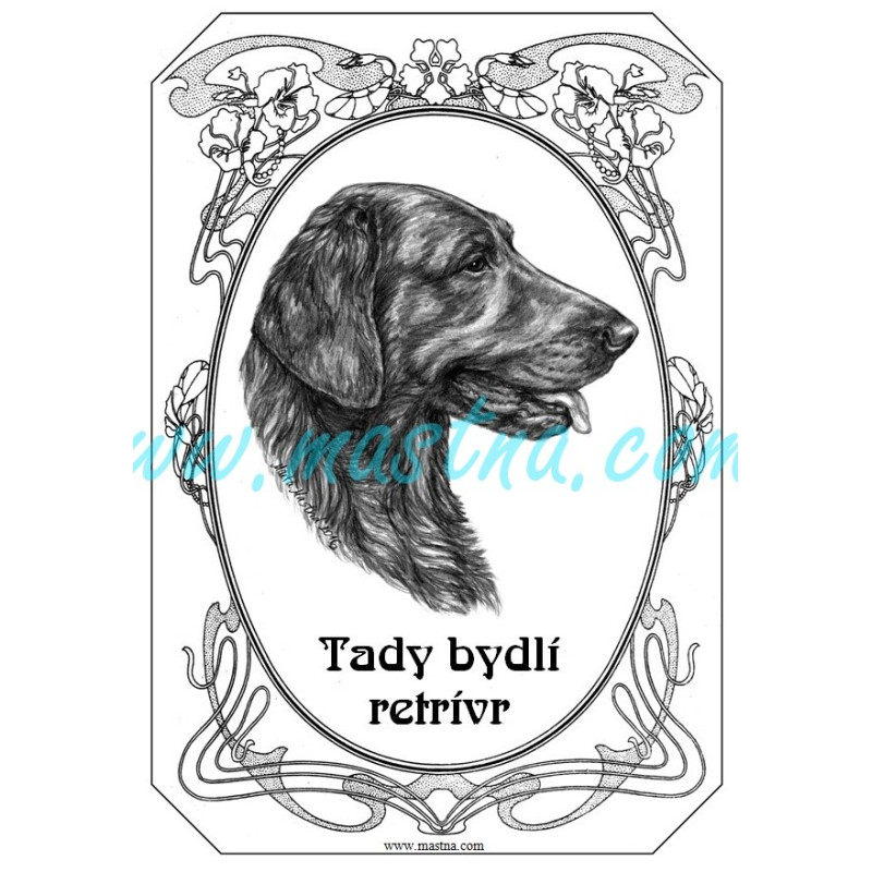 Tabulka flat coated retriever