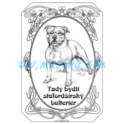Tabulka stafordšírský bulteriér