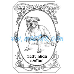 Tabulka stafordšírský bulteriér