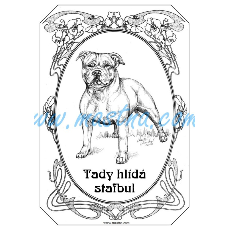 Tabulka stafordšírský bulteriér