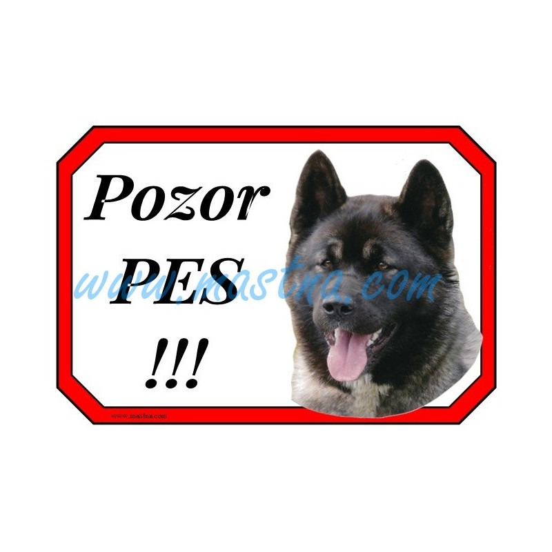 Cedulka akita americká