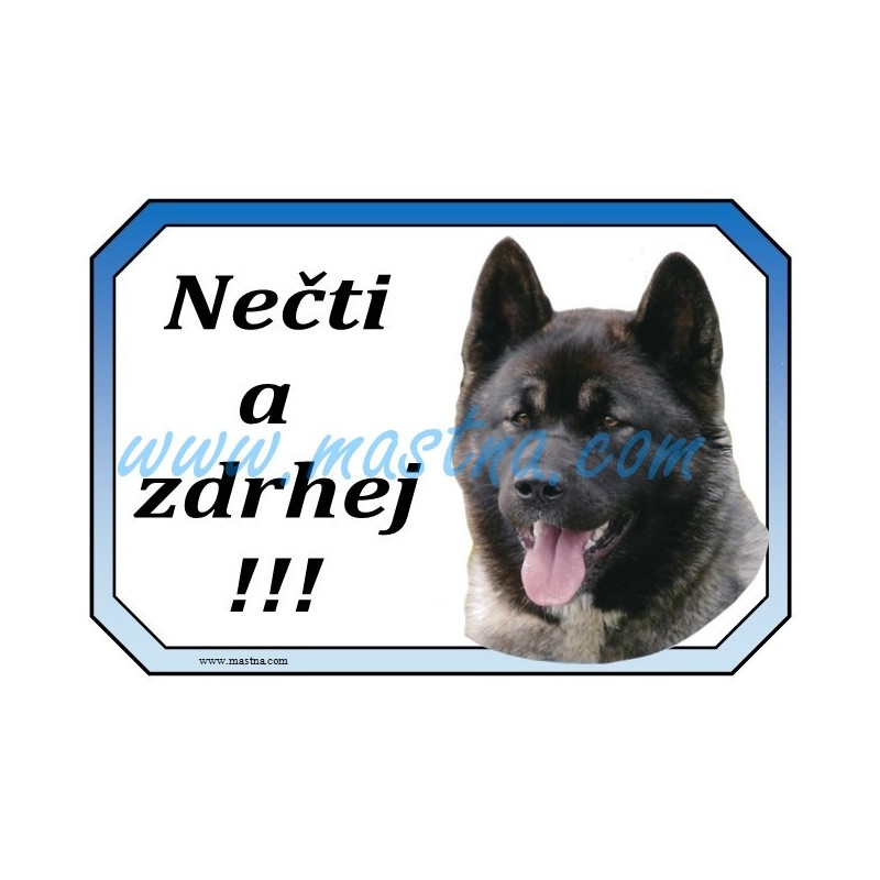 Cedulka akita americká