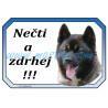 Cedulka akita americká