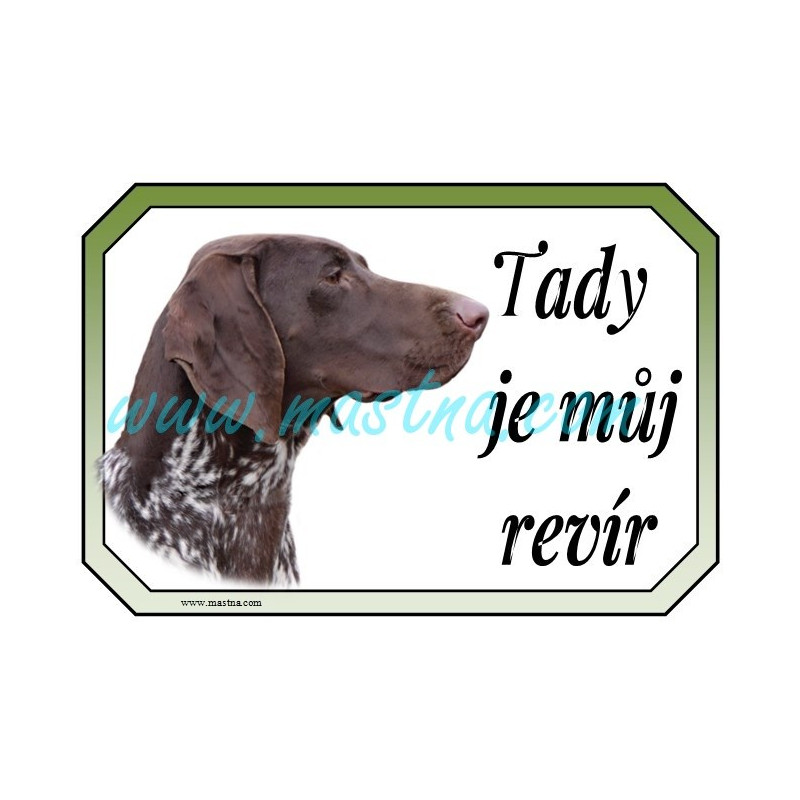 Cedulka ohař německý krátkosrstý