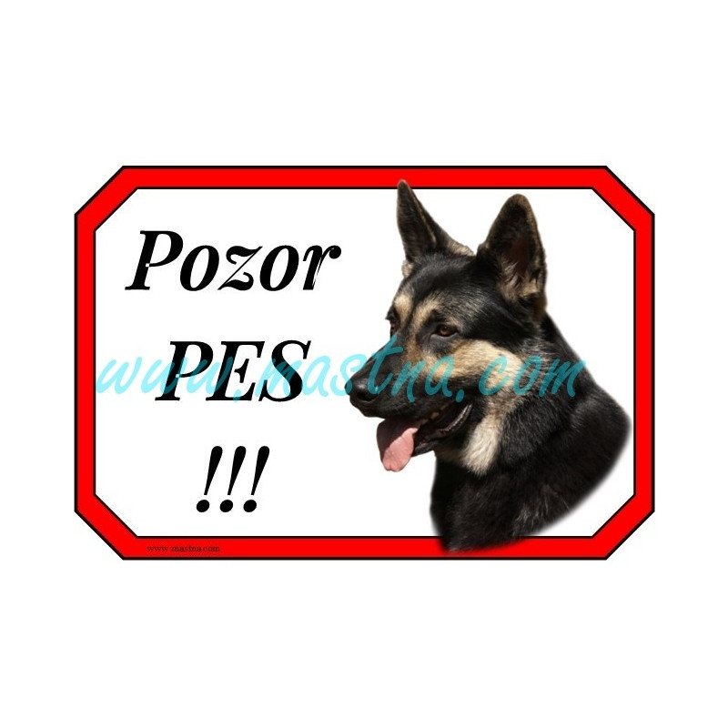 Cedulka německý ovčák, german shepherd