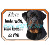 Cedulka rotvajler, rotweiler