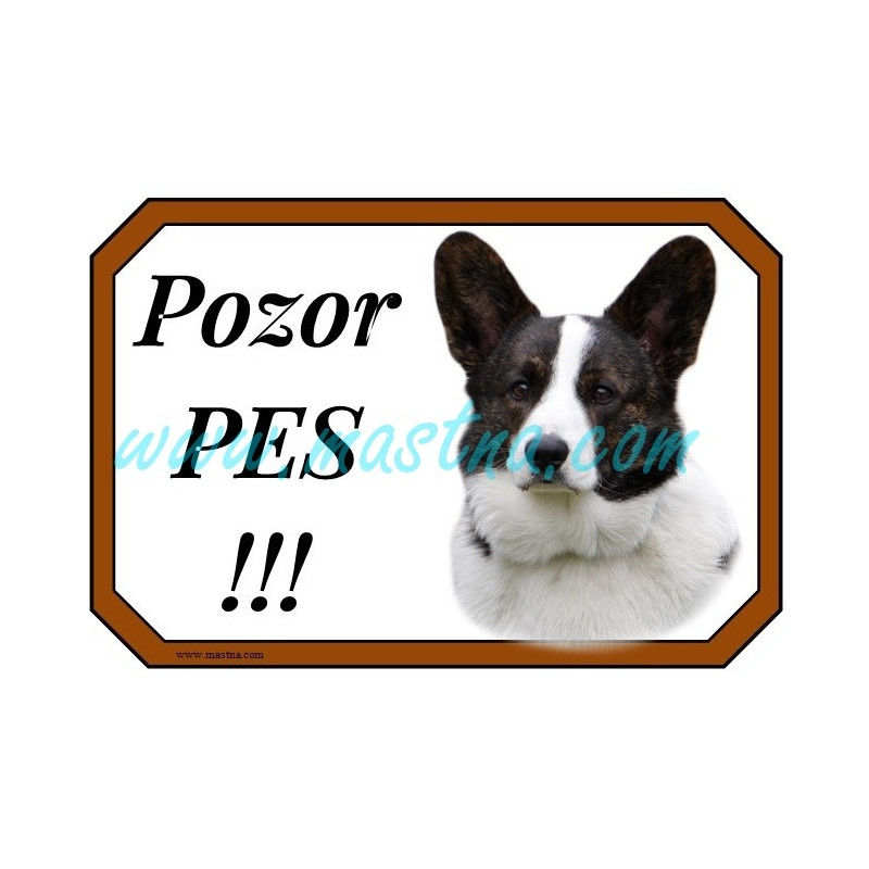 Cedulka velškorgi cardigan, welshcorgi