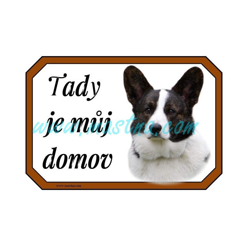 Cedulka velškorgi cardigan, welshcorgi