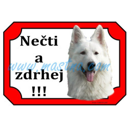 Tabulka bílý švýcarský ovčák