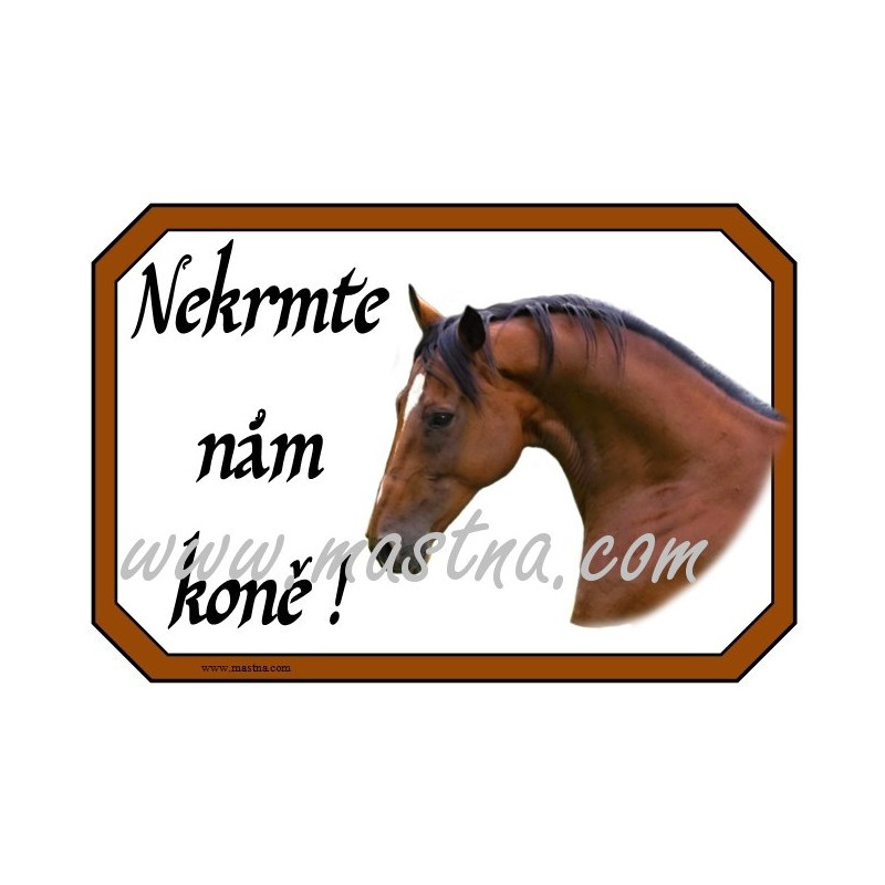 Cedulka nekrmte koně