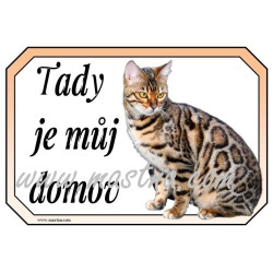 Cedulka kočka bengálská