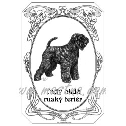 Tabulka ruský teriér, černý ruský teriér
