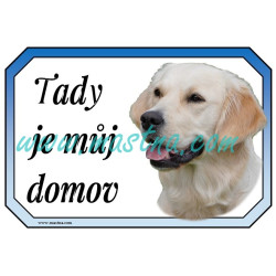 Cedulka zlatý retrívr, golden
