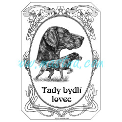 Cedulka ohař německý krátkosrstý