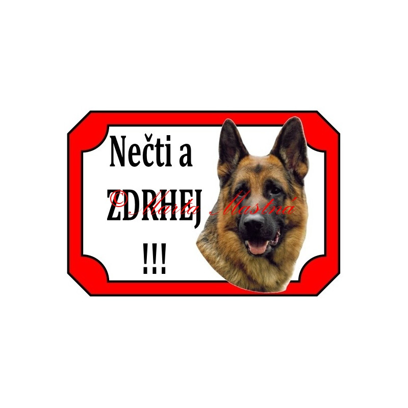 Cedulka německý ovčák nz