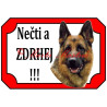 Cedulka německý ovčák nz