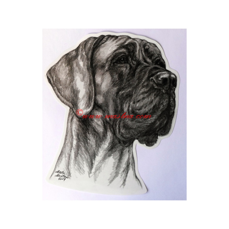 Samolepka německá doga c592