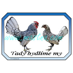 Cedulka sebritka stříbrná, drůbež, bydlíme