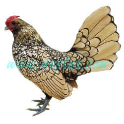 Mosetka - sebritka citronová, samolepka kohout, drůbež