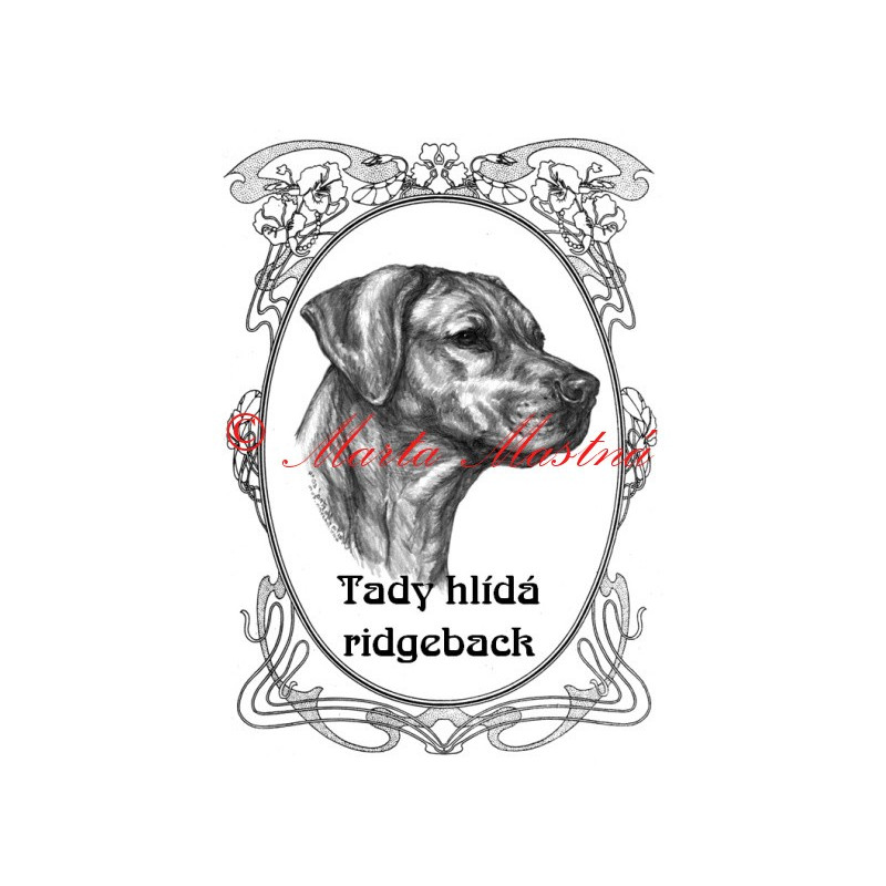 Tabulka rhodéský ridgeback