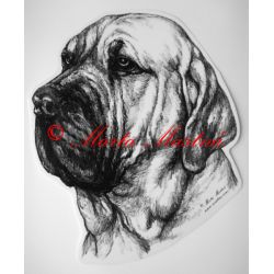 Samolepka brazilská fila - archiv c55