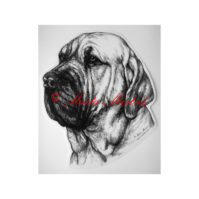 Samolepka brazilská fila - archiv c55