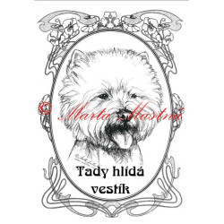 Tabulka west highland teriér - vestík