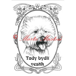 Tabulka west highland teriér - vestík