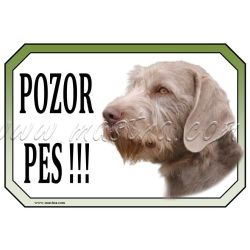 Cedulka slovenský hrubosrstý ohař pozor