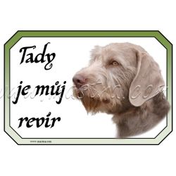 Cedulka slovenský hrubosrstý ohař pozor