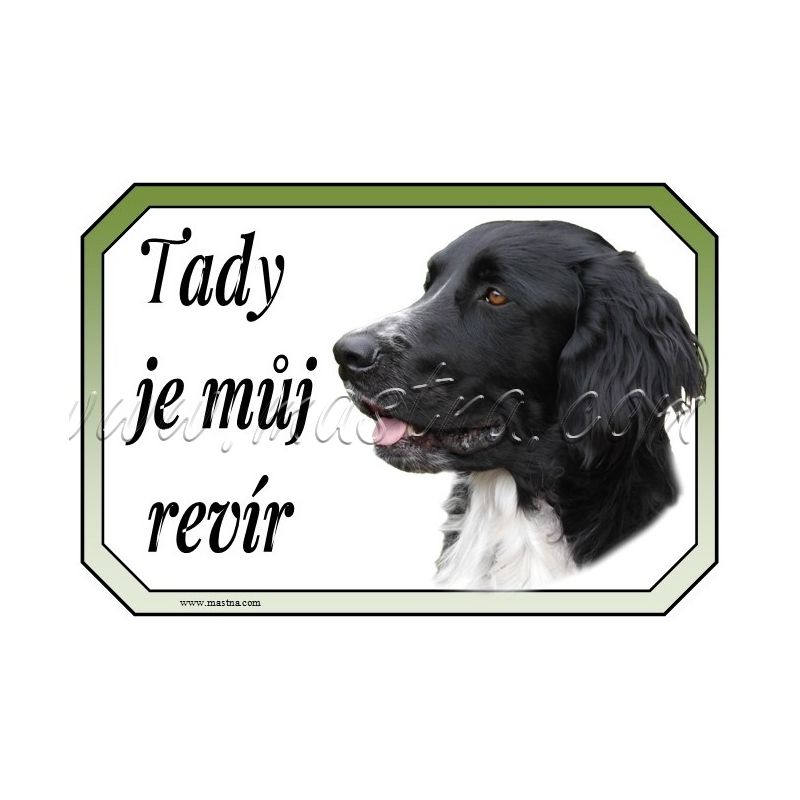 Velký münsterlandský ohař cedulka revír