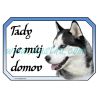 Cedulka husky sibiřský domov
