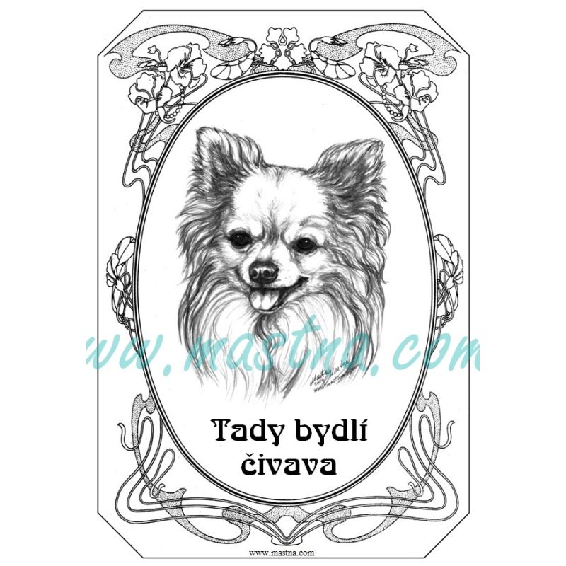 Cedulka čivava, chihuahua secesní