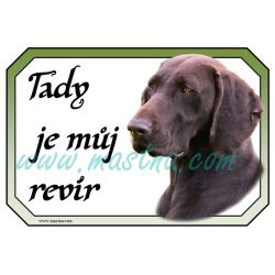 Ohař německý krátkosrstý hnědák cedulka revír