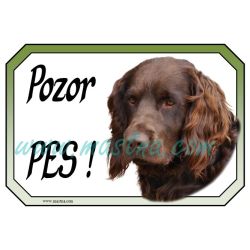 Německý křepelák hnědák cedulka pozor