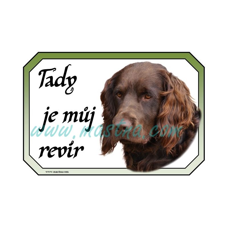 Německý křepelák hnědák cedulka revír