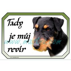 Cedulka  jagdteriér - německý lovecký teriér hrubosrstý